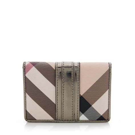 burberry card case house check|Burberry card case wallets.